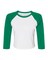 BELLA+CANVAS Ladies Micro Rib Raglan 3/4 Sleeve Baby Tee for Casual Wear, Streetwear & Cropped Fit Style Top